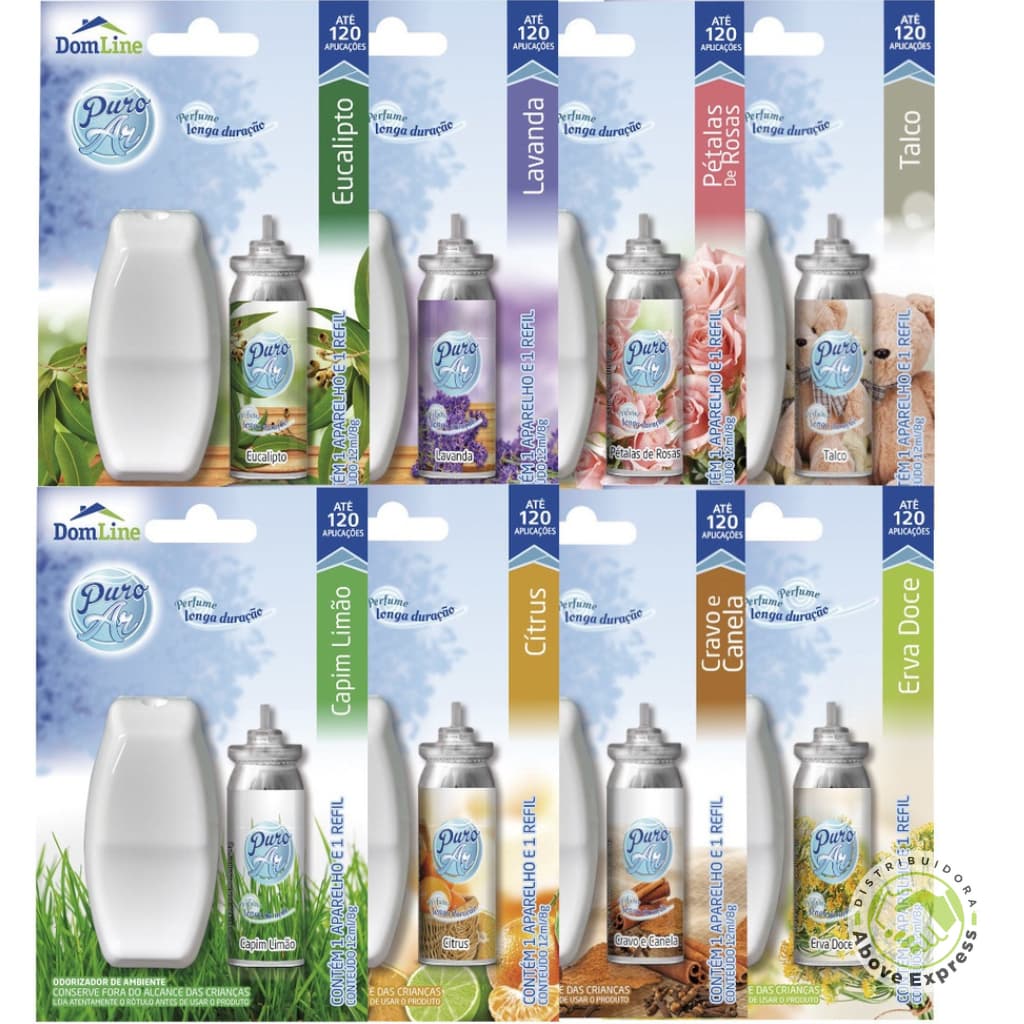 Dom line puro ar Fragrancias 12 ml com aparelho incluso