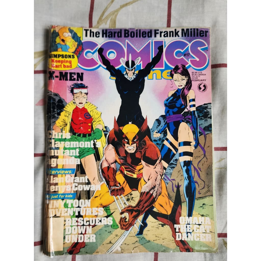 Comics Scene N17 1990 X-men Jim Lee - Revista Importada