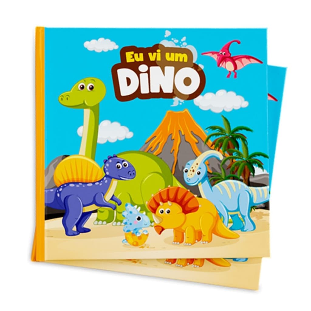 Livro de Banho Banheira Eu Vi Um Dino Leitura Infantil BS Toys