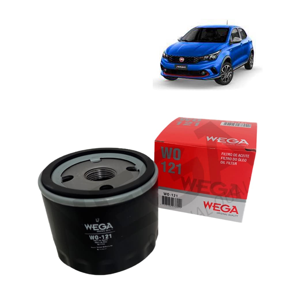 Filtro Oleo Argo 1.0 1.3 Mobi Uno 1.0 2017 Em Diante - Wega