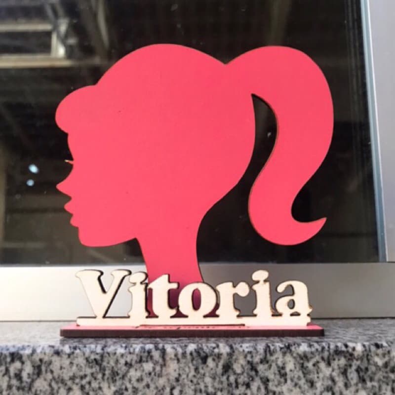 15 Lembrancinhas Barbie Personalizada Festa Nomes Centro De Mesa Infantil