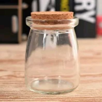 POTE SAIS DE VIDRO COM ROLHA 100ML REDONDO / LEMBRANCINHA / FESTA / DECORAÇÃO / PORTA TEMPERO