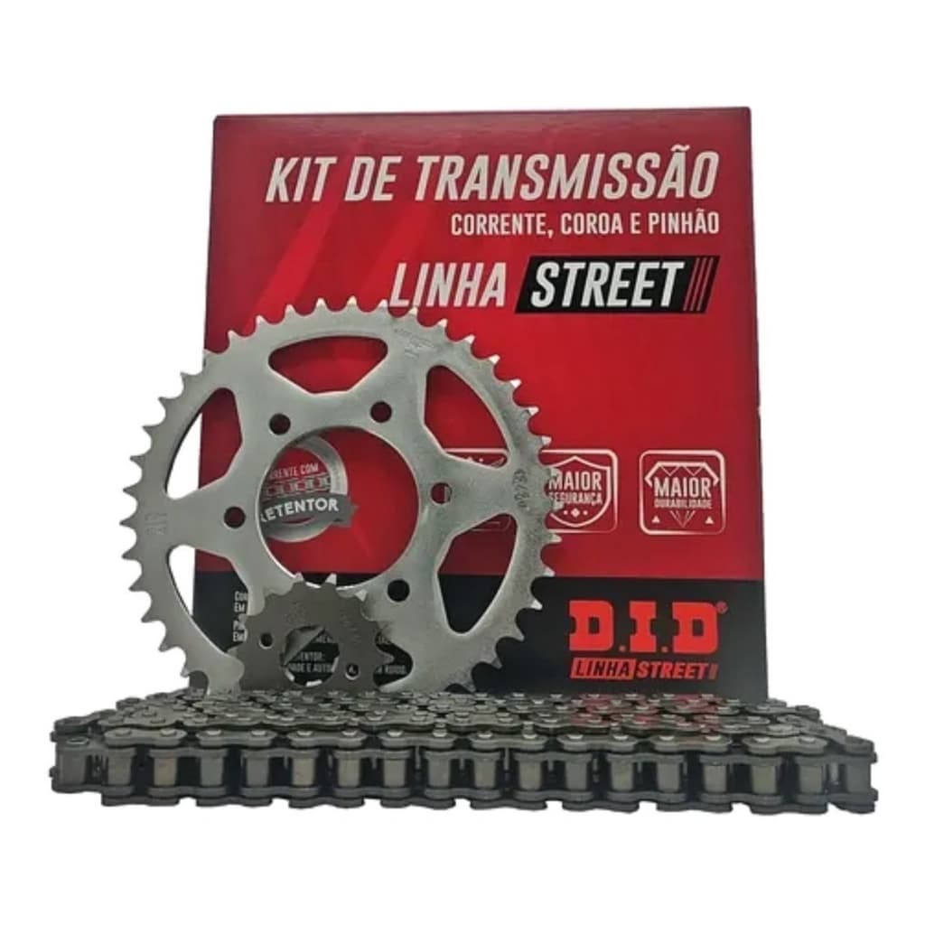 Kit Relação DID Crosser 150 2014 2017 2019 2020 2021 2022 2023 2026 Com Retentor