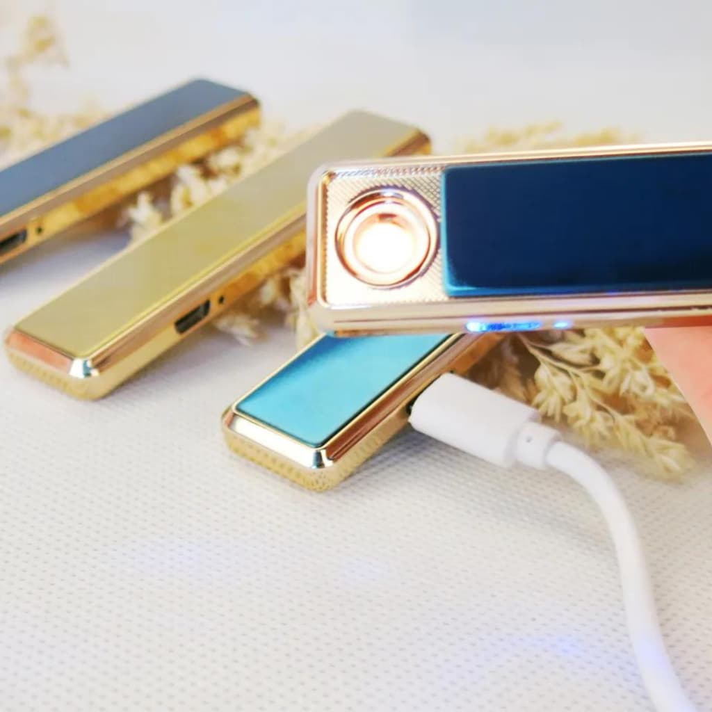 Isqueiro Elétrico Slim Recarregável Usb Pratico Premium Original