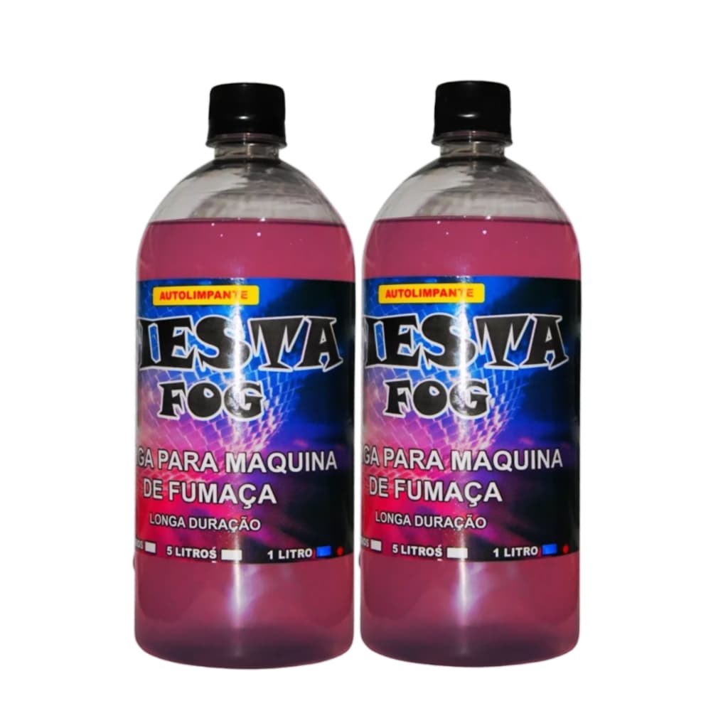 Líquido Para Máquina de Fumaça Kit com 2 Varias Fragancias