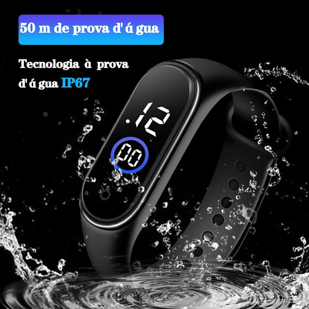 Relógio M4 digital led Esportivo A prova água feminino masculino
