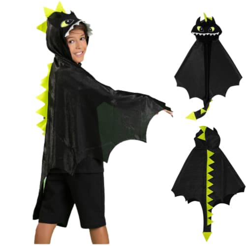 Fantasia Infantil Unissex Capa Dragão Temática Halloween Festa Aniversário Carnaval