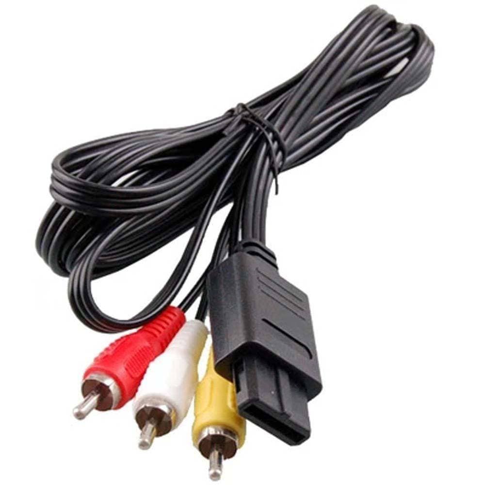 Cabo Audio E Vídeo P/ Super Nintendo Snes N64 Gamecube Nota Fiscal
