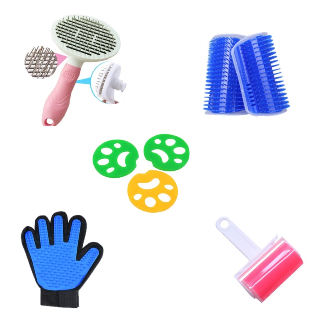 Escova Removedora Tira Pelos Dos Pets /Vestuário Removedor De Pêlos /Luva Nano Magnético  Pelos/ Rolo Tira Pelos Para Roupas Tecidos Lavável/Escova Coçador Pet Parede Gato Massagem Brinquedo