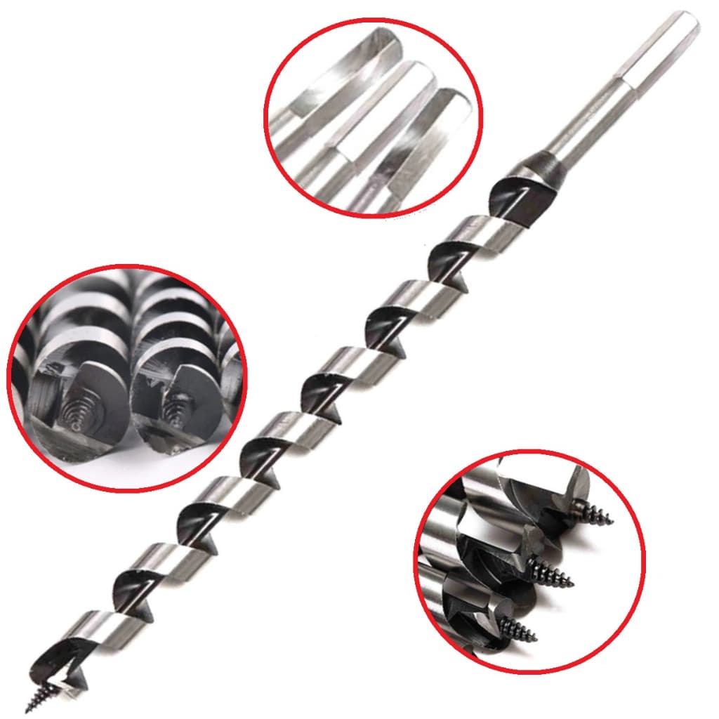 Broca 35cm = 350mm x 8mm para  mourão palanque estaca tipo espiral ou serpentina uso em madeira