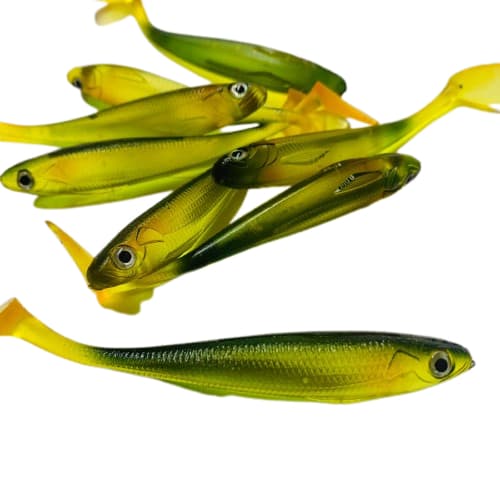 ISCA ARTIFICIAL PEIXE MARROM EM SILICONE PARA PESCA - 1 UNIDADE
