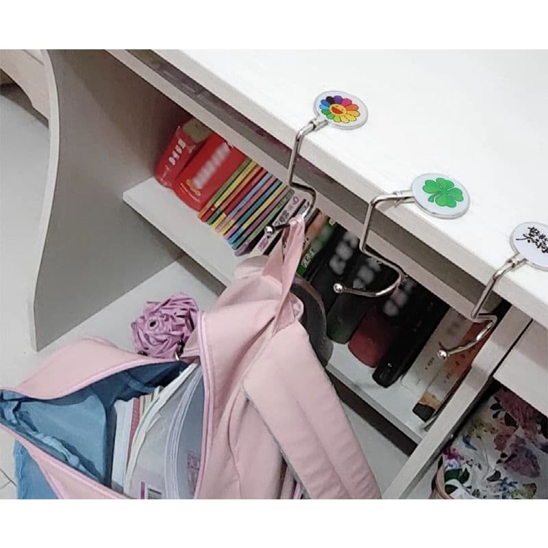 Gancho De Mesa Meia Metal Para Pendurar Clipes Antiderrapantes Grampo De Escrivaninha Bolsas