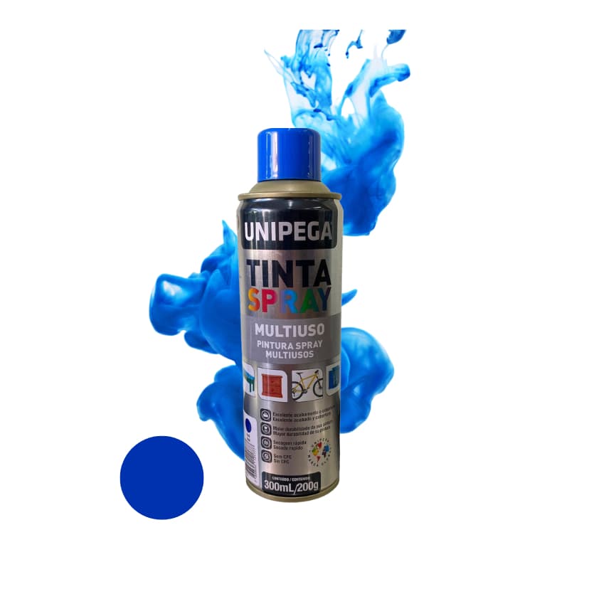 Tinta Spray Azul 300ml Uso Geral Unipega
