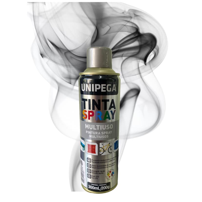 Tinta Spray Alumínio 300ml Uso Geral Unipega