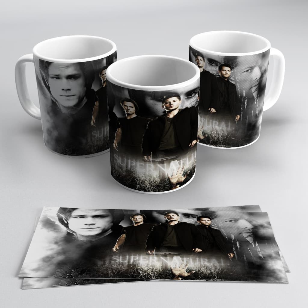 CANECAS SUPERNATURAL XÍCARAS SOBRENATURAL SÉRIE, FOTOS E DESENHOS DOS PERSONAGENS DE SUPERNATURAL