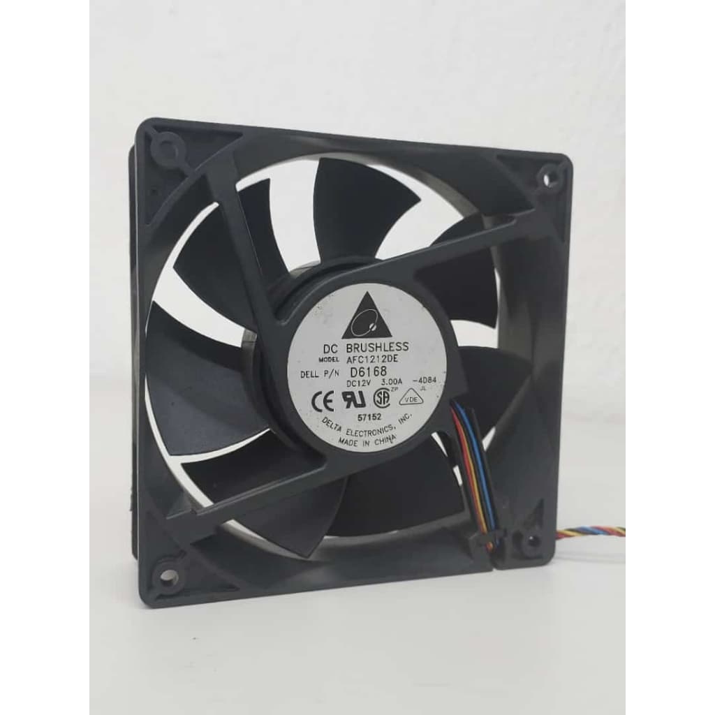 Cooler Fan Delta 12V 3.00A Modelo AFC1212DE 120x120x38mm   PWM 3900RPM sem conector