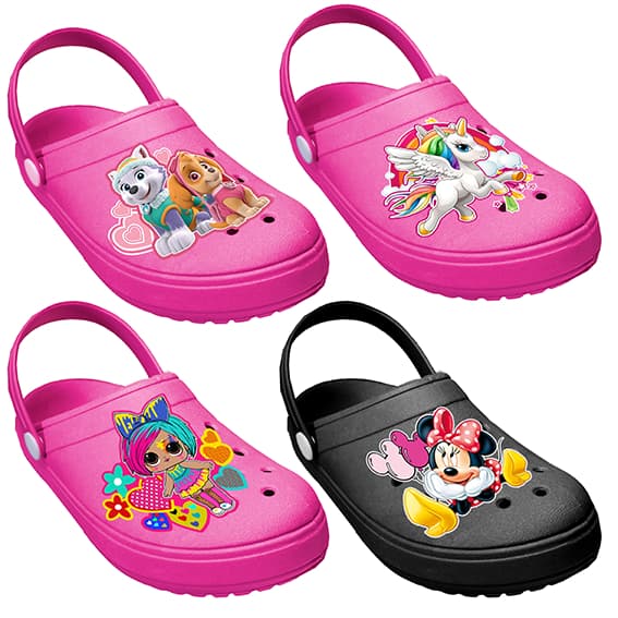 Babuche PX Infantil Menina Sandália  Papete Chinelo  Personagens Confortável e Leve  Panda  Unicórnio Desenhos