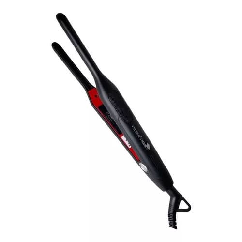 Chapinha de cabelo ultra fine Valerie's Hair VH2209 preta e vermelha 127V/220V
