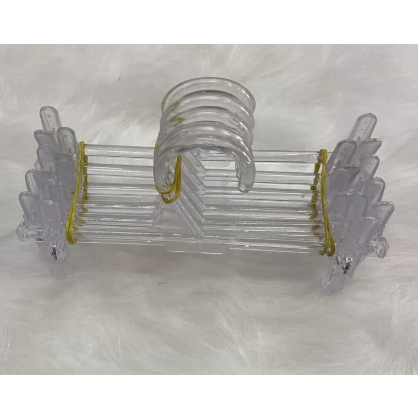 Cabide Presilha Infantil Transparente Kit Com 250 Unidades