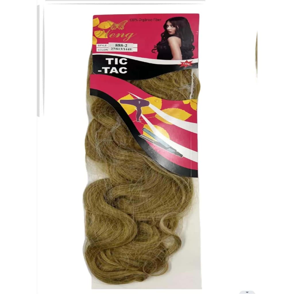 Extensão de Cabelo em Fibra Orgânica WENG Liso Com Aplique Tic Tac