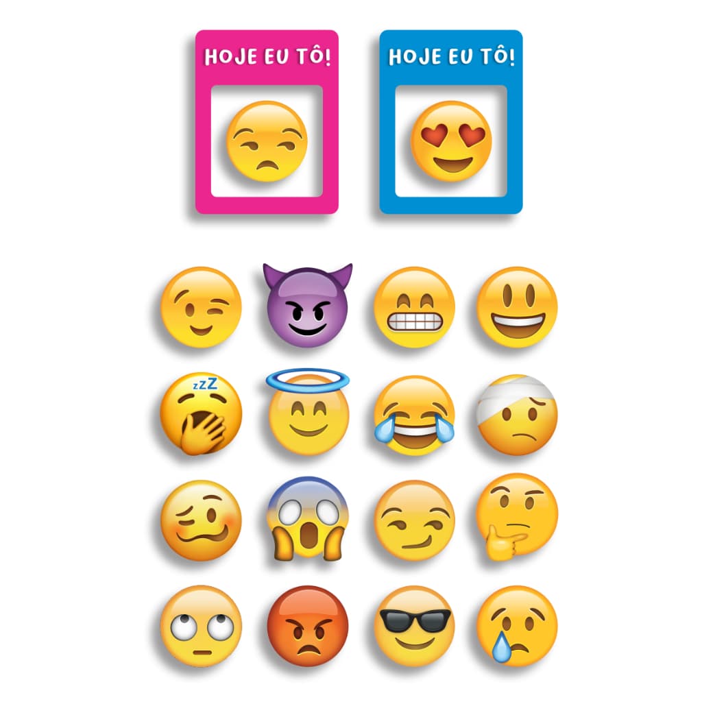Ímã De Geladeira Humor Do Dia Emoji