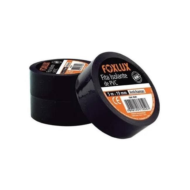 Fita Isolante  5 metros - Kit 2, 3 ou 4 peças - 19mm - PROFISSIONAL