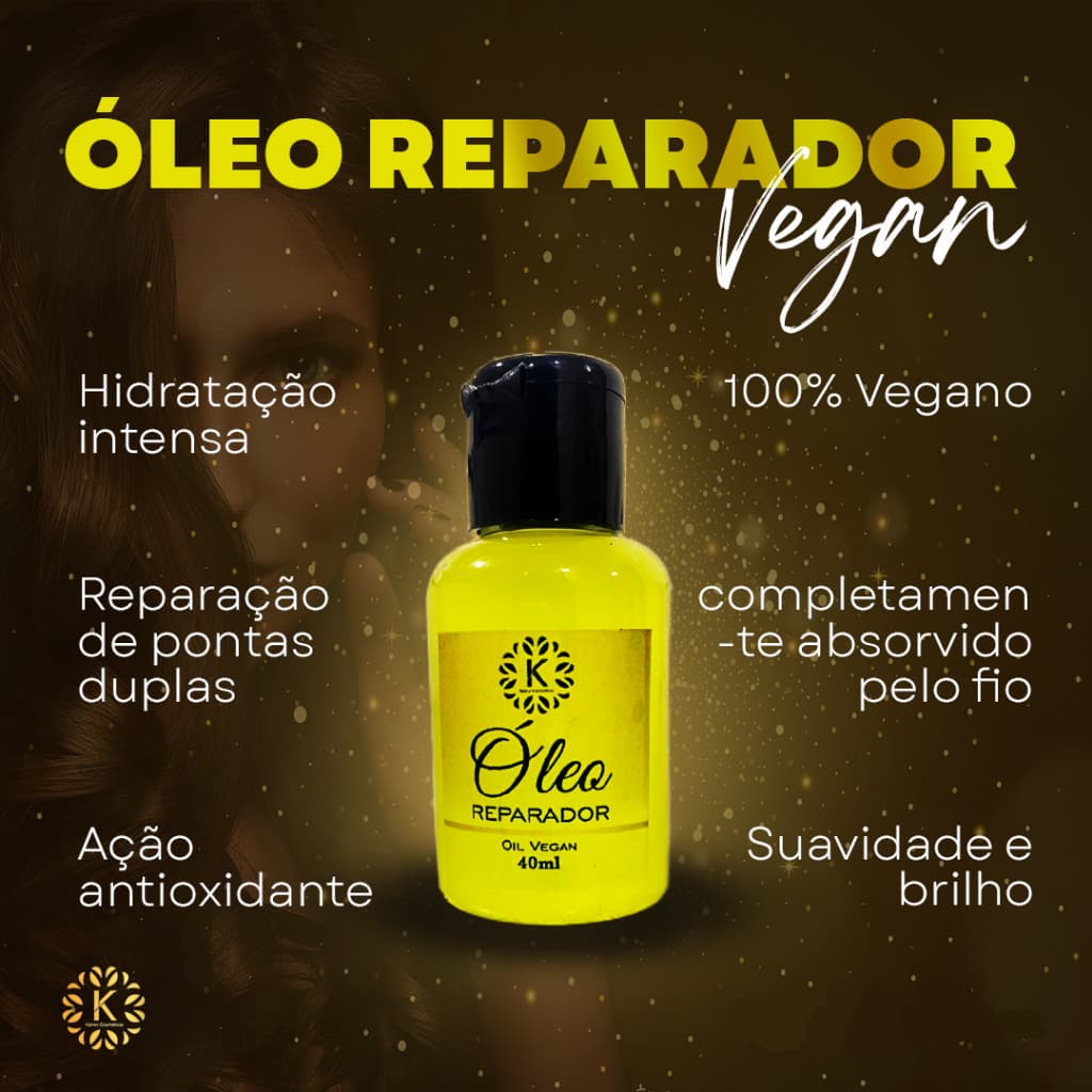 Óleo Reparadores De Pontas 30ml Kit 10 unidades - Brilho, Maciez e Controle de Frizz
