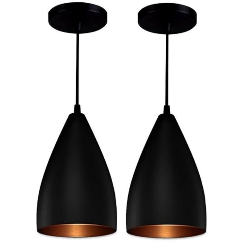 Kit 2 Pendente Lustre Luminaria Vegas Aluminio Decorações