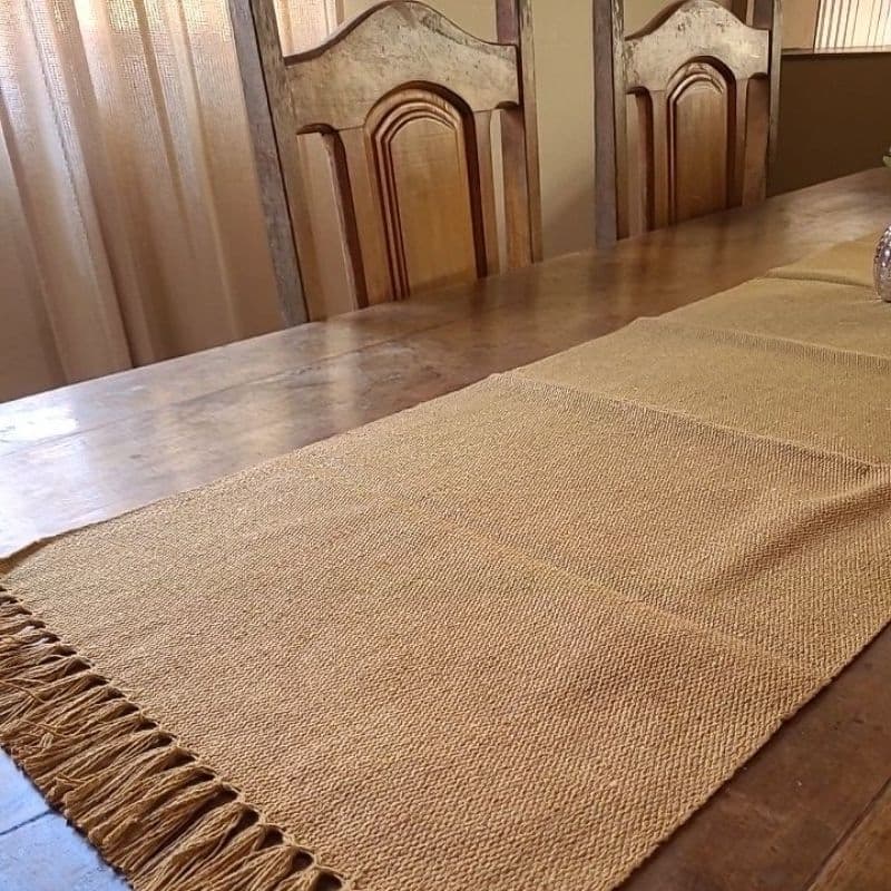 Caminho de mesa, trilho de mesa 1,5m . Artesanal em linha