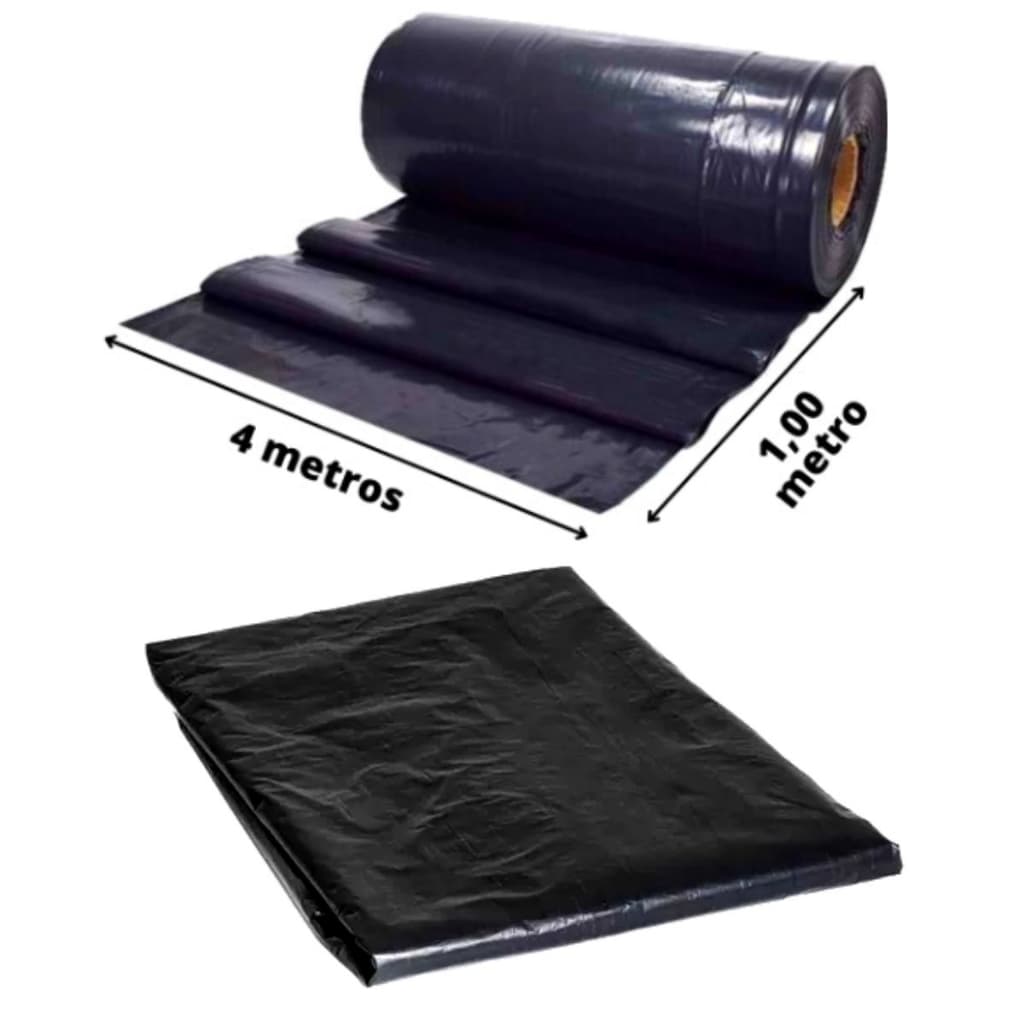 lona Plástica preta Largura 4mts ( VENDIDA POR METRO) Proteção De Piso, Pintura, Obra