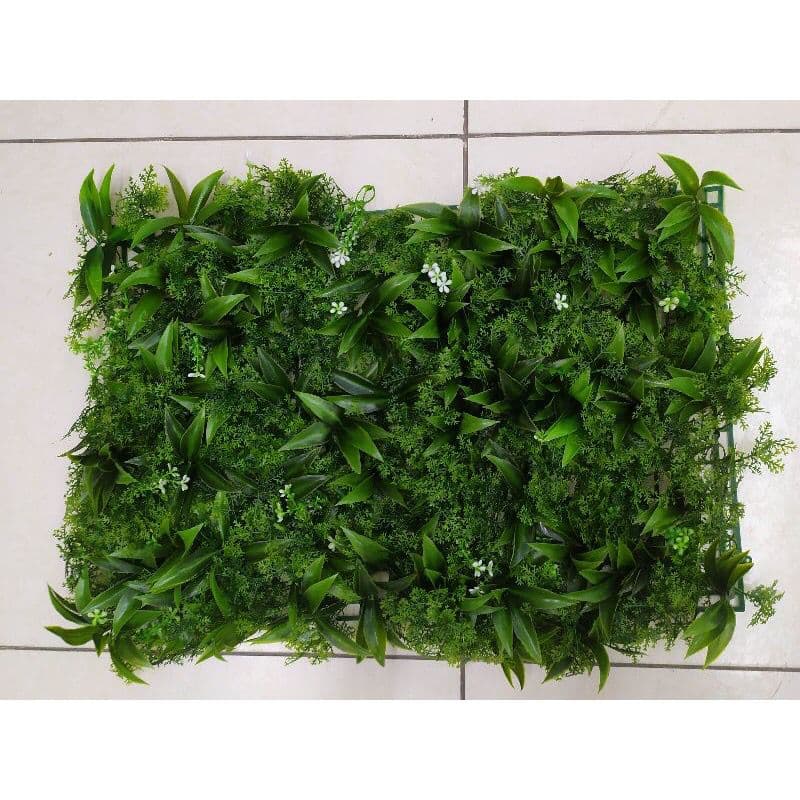 Placa de Grama Artificial Grande 60x40cm Muro Ingles Jardim Vertical Parede Decoracao