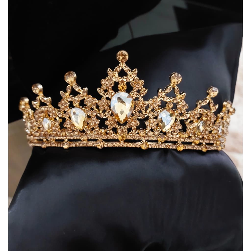 Coroa Para Noiva DouradaTiara Casamento Dama de Honra 15 Anos