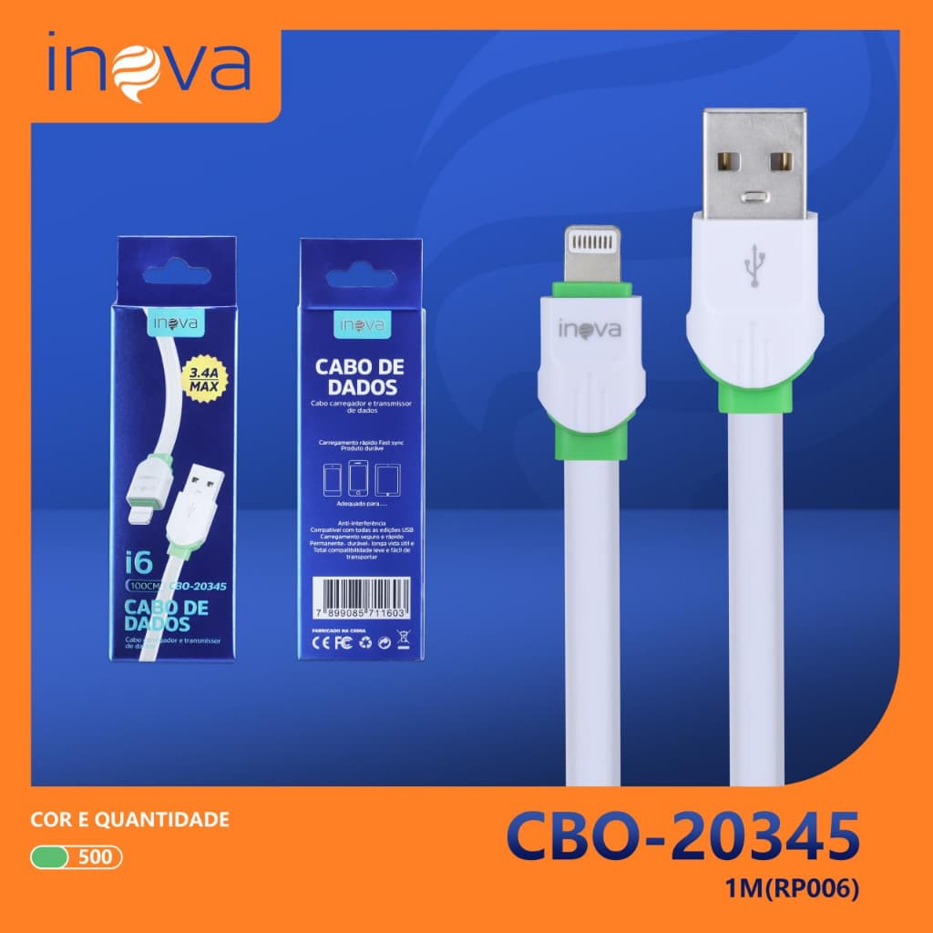 Kit 5/10pcs Cabo Tipo C/iPhone/V8 Para Carregador E Transmissor De Dados