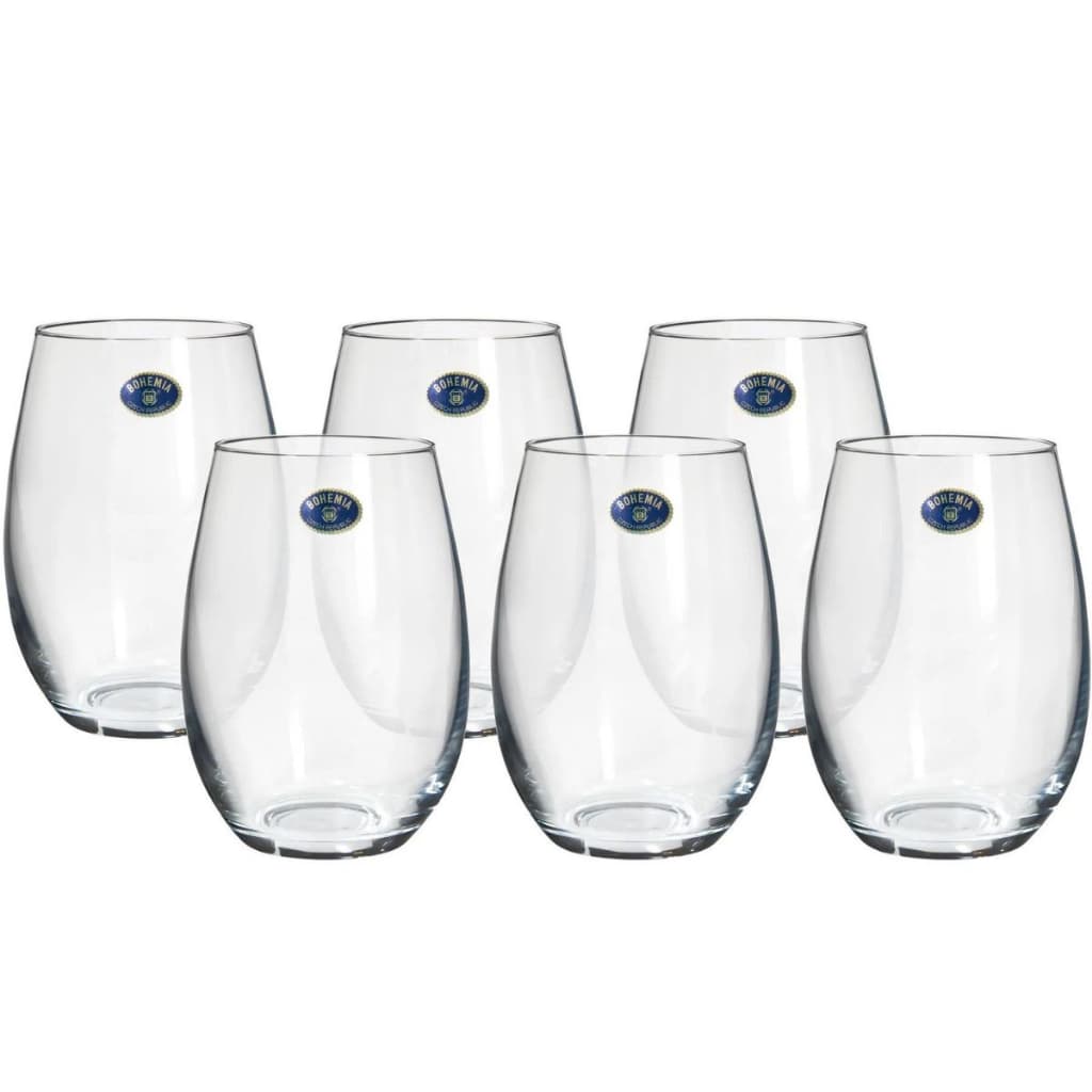 Jogo C/ 6 Copos Bohemia Crystal 560 Ml Cor Transparente