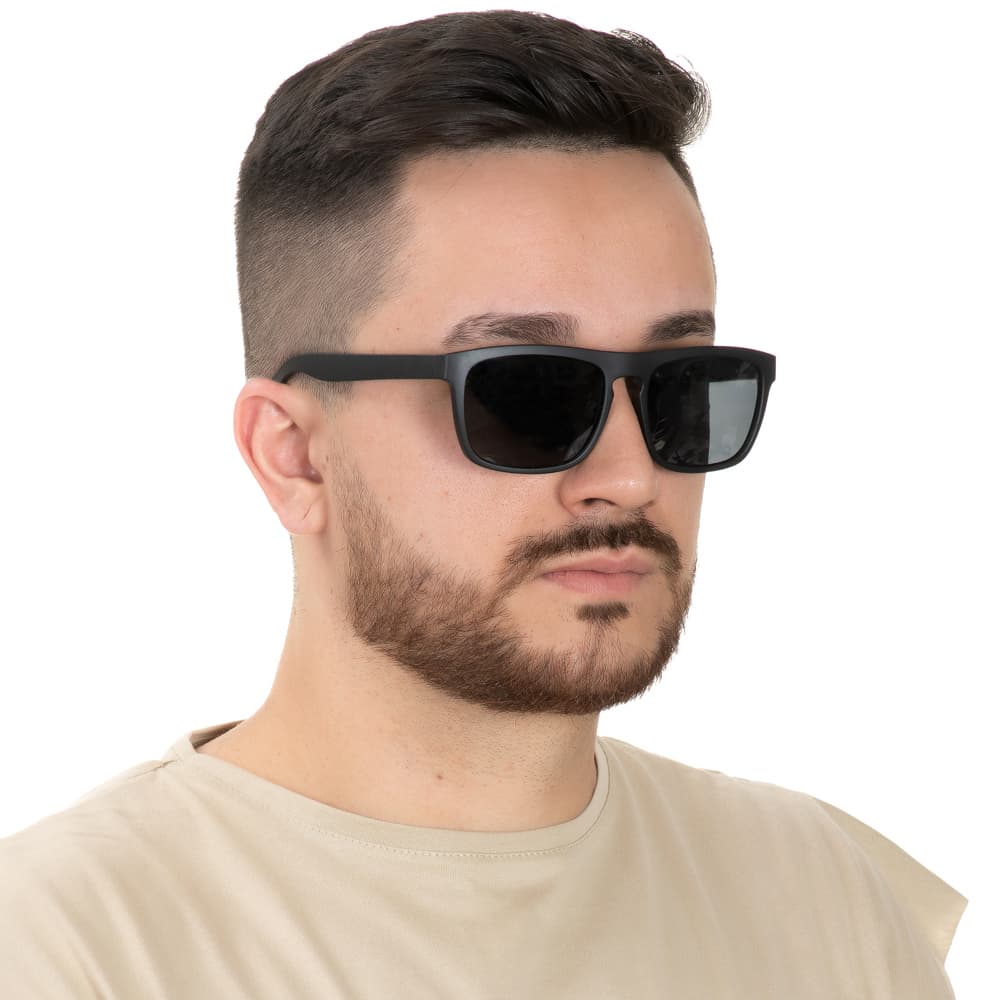 Óculos De Sol Quadrado Masculino Para Pesca Lente Polarizada Acompanha Case de Proteção