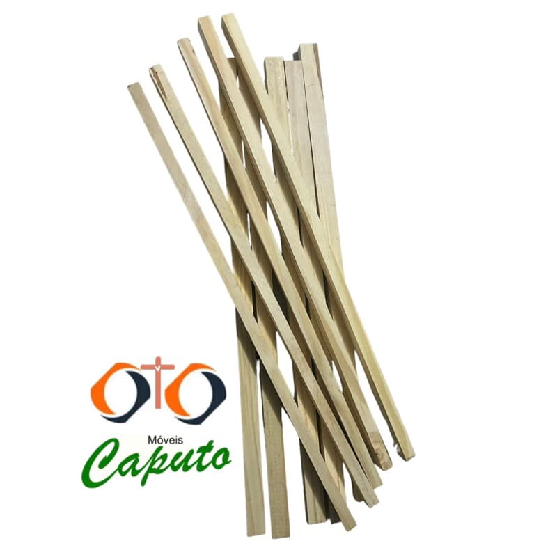 Ripas de Madeira Pinus Para Artesanato 1x2x50cm Réguas para Ceramistas