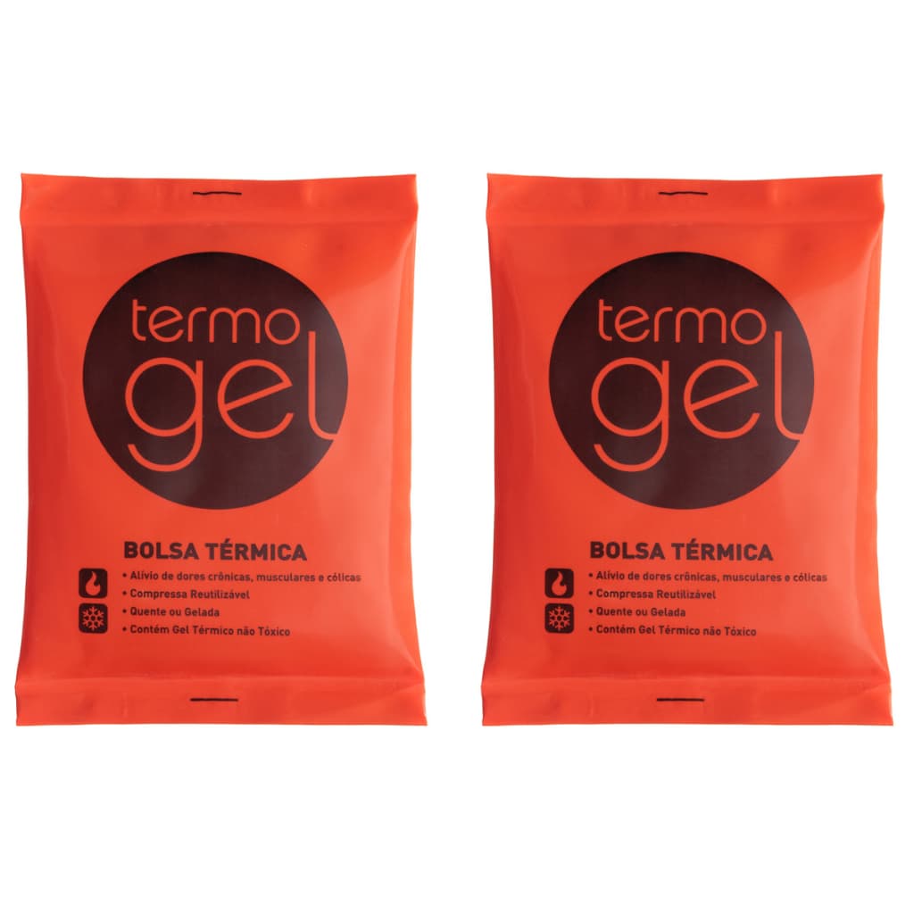 Kit 2 Bolsas Gel Térmica Compressa Quente e Fria Tremogel 650Ml