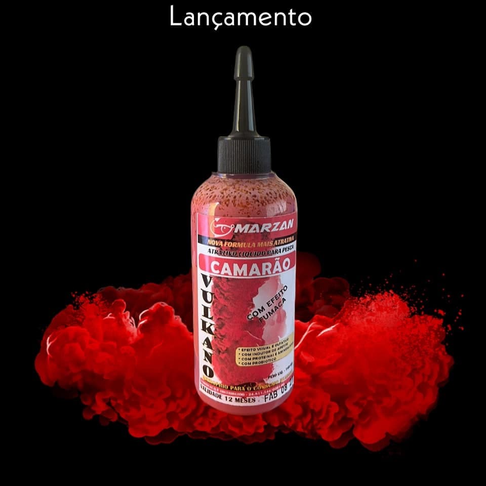 Vulkano - Atrativo Liquido Para Pesca Sabor Camarão