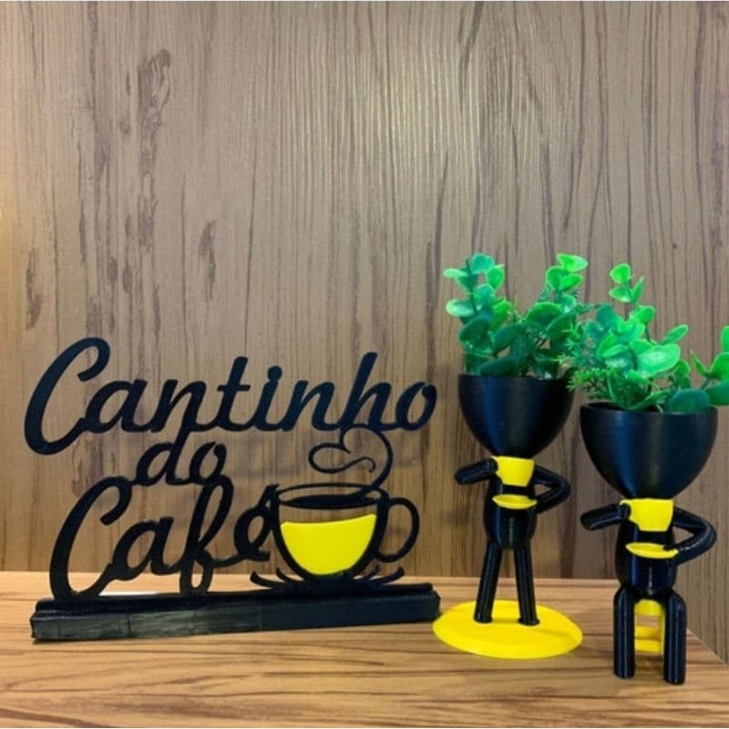 kit cantinho do café Letreiro e bob