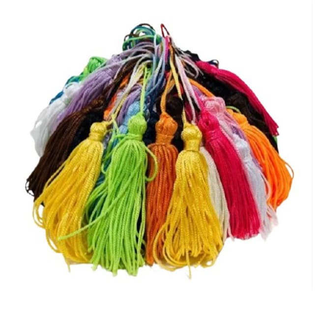 Pingente De Seda Tassel Franja - Pacote Com 50 Unidades