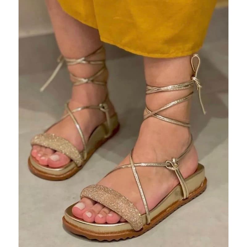 Birken papete sandalia feminina pedraria de abotoar blogueira amaraçao estilosa confortável tamanho 41 42