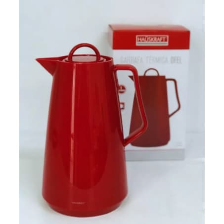 GARRAFA TERMICA OFEL VERMELHA BORDO HAUSKRAFT 1L
