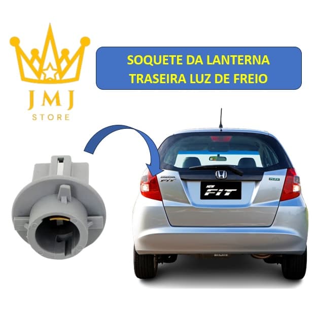 Soquete Da Lanterna Tras. Freio Honda Civic Fit 2 Polos ETE 7482