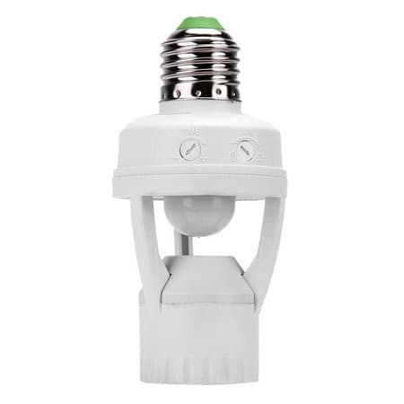 Sensor De Presença Com Fotocélula Para Lâmpada Soquete E27 JUDDY STORE