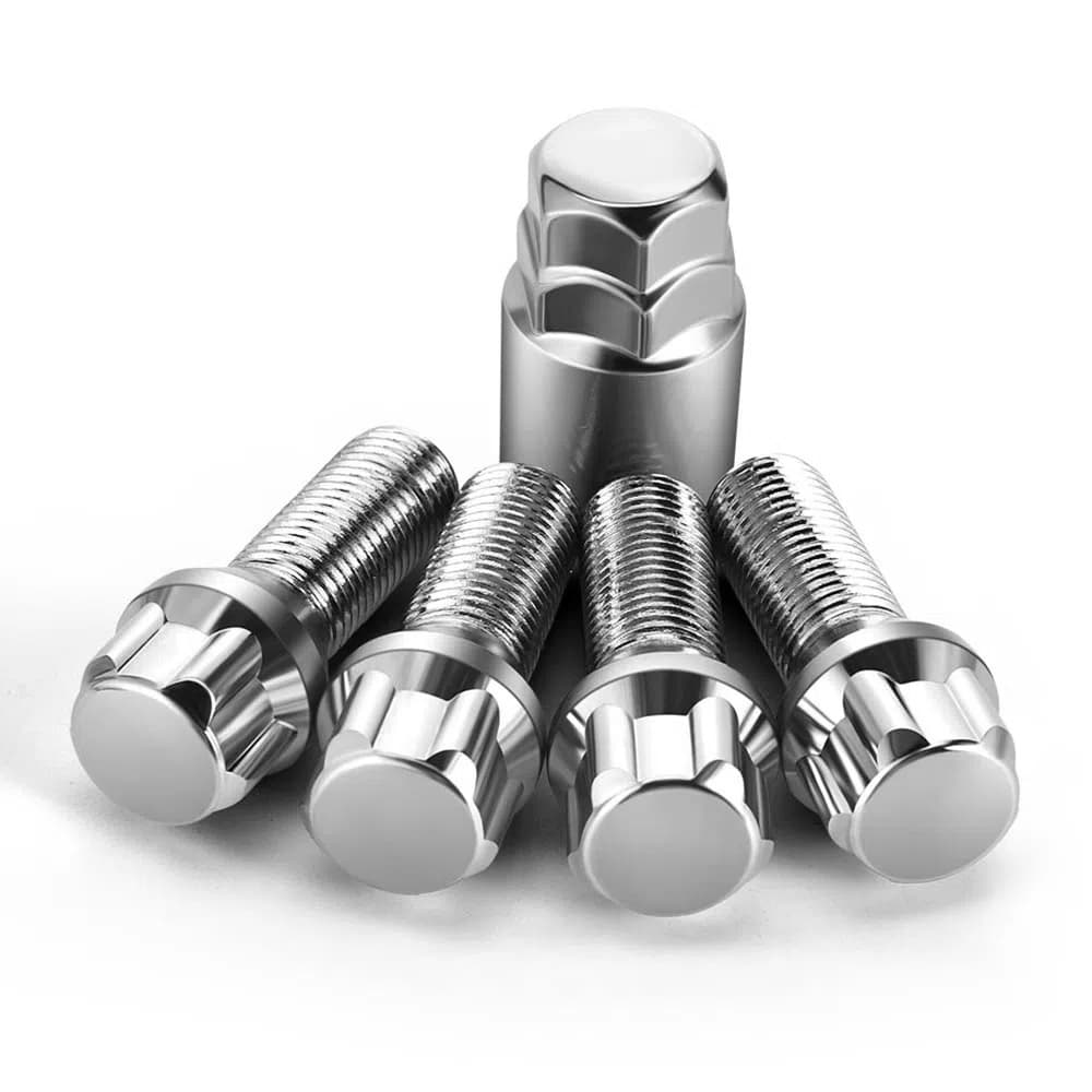 Parafusos Anti furto 12x1,5mm para carros rodas mod Universal - MOTOR CARE by MULTILASER