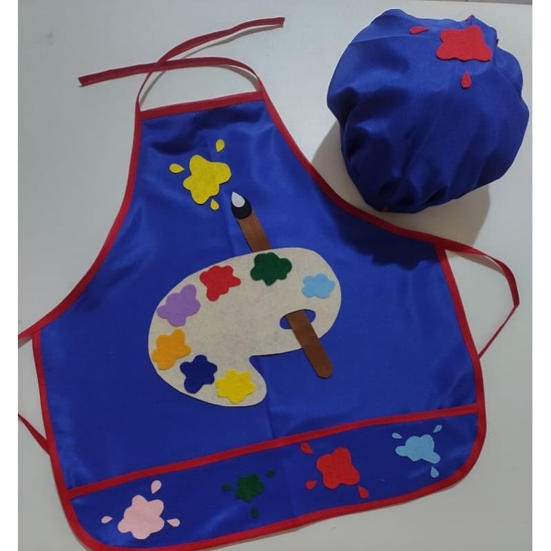 Fantasia Avental infantil/mesversario pintando o sete/avental natal/look cozinheiro infantil e bebê.