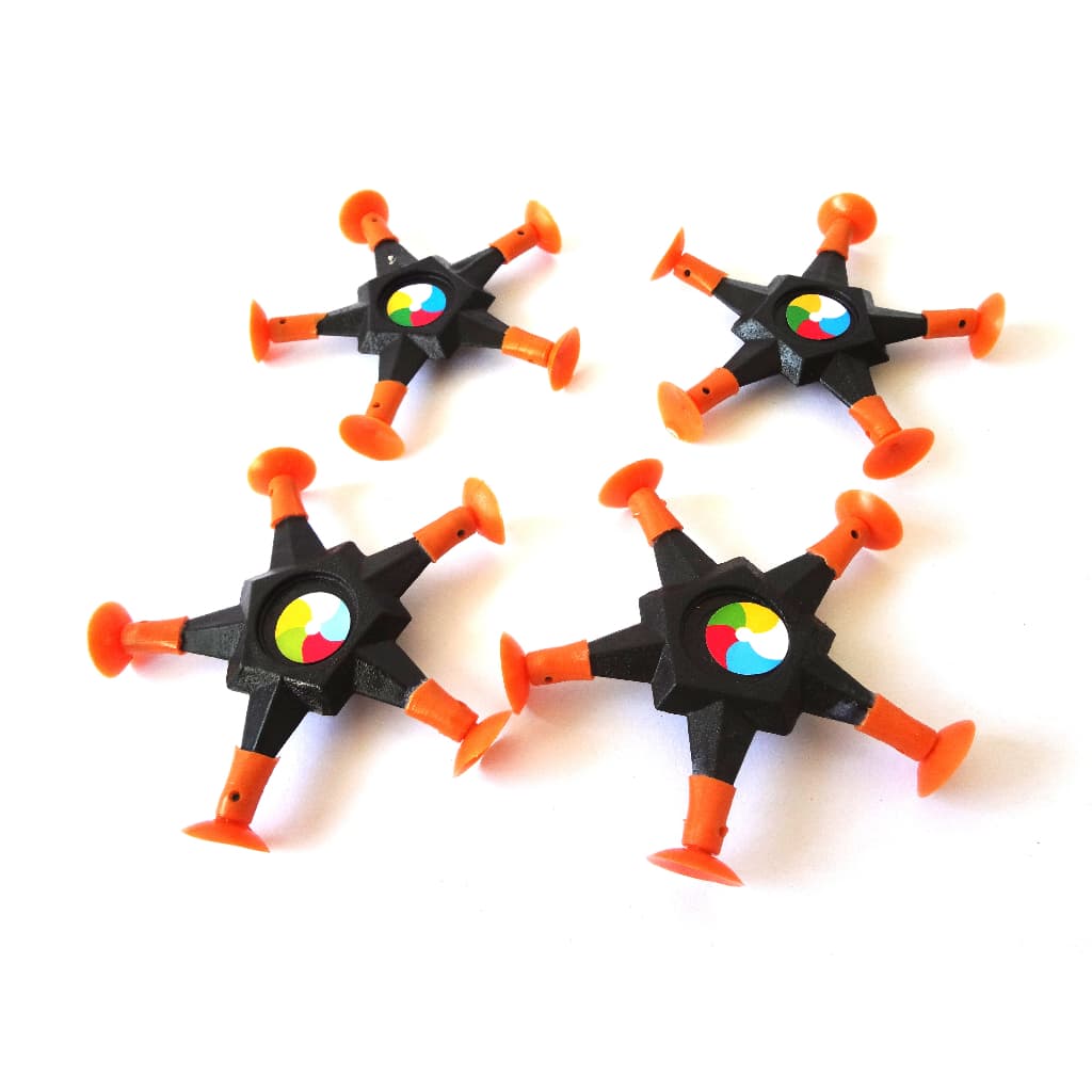 10 Estrelas Ninja 5 Pontas com Ventosa Material Plástico