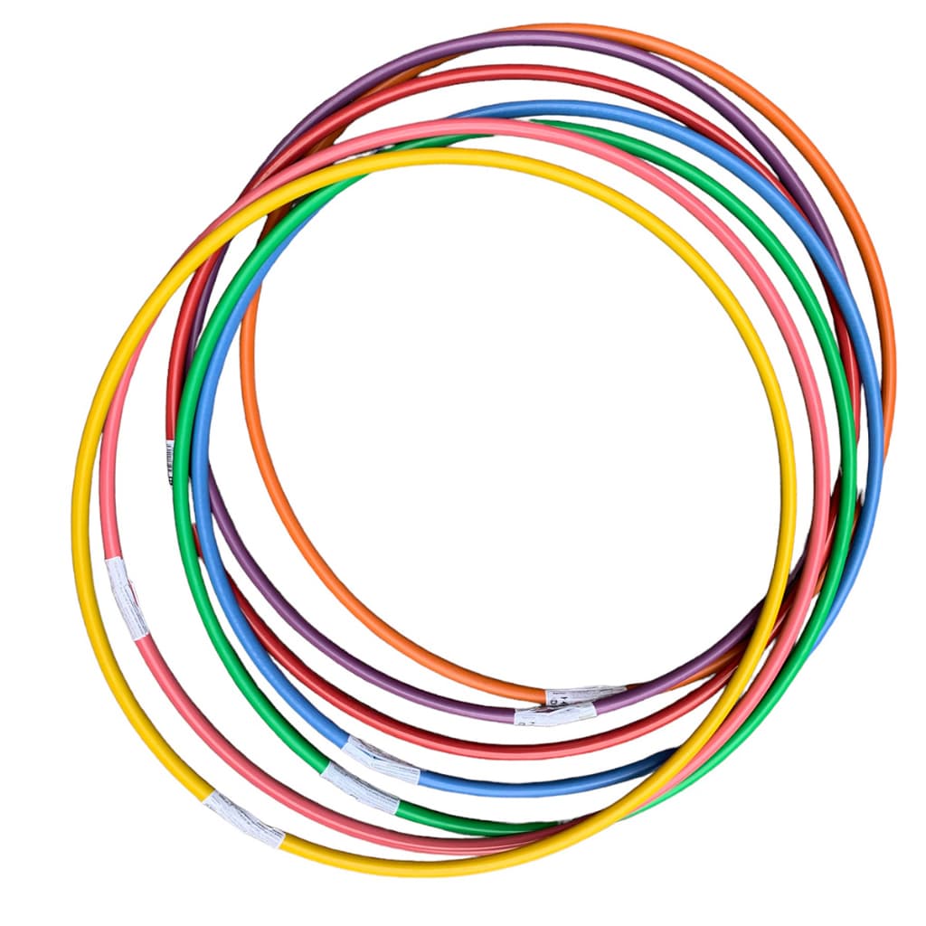 Kit 2 Bambolês Arco Infantil 65cm Colorido Atividade Fisica