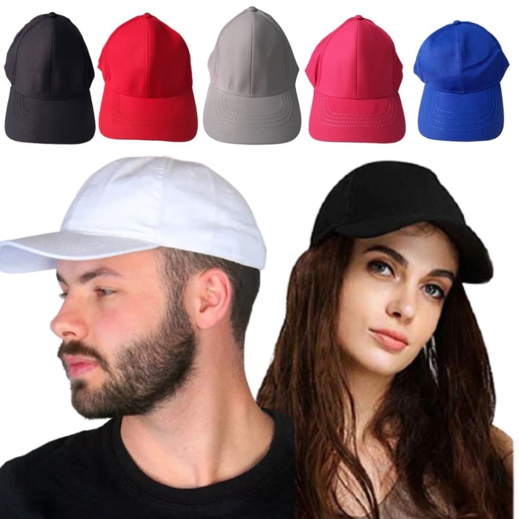 Boné Liso Aba Curva Unissex Básico Várias Cores