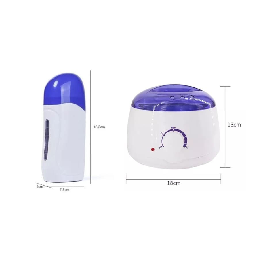 Kit Aquecedor Cera Panela Elétrica Derretedor Termocera Depilação 110 v + Depilador Rollon